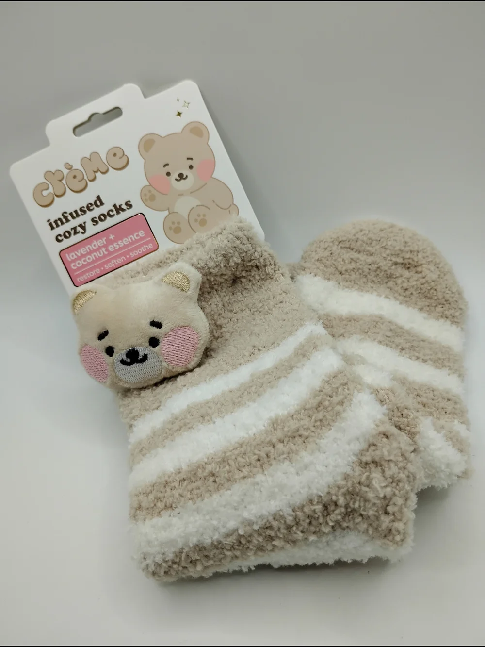 The Crème Shop Crescent Makeup Bag+Makeup Headband+Cozy Lavender Socks All BN - Picture 4 of 5